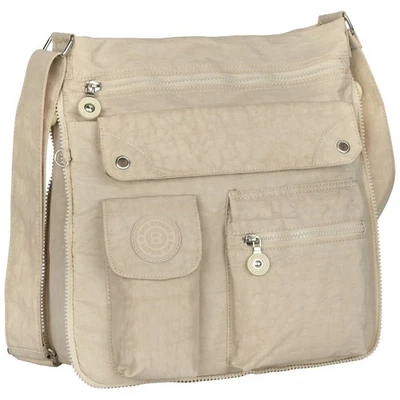 JENNIFER JONES LEATHER GMBH Bag Street Damentasche Umhängetasche Handtasche Schultertasche 2221 Beige