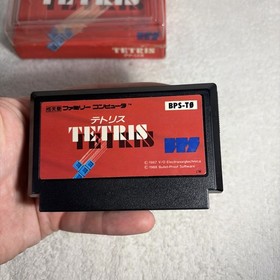 Tetris w/box manual Japan Nintendo Famicom FC NES Japan Import