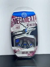 G5 Outdoors Megameat 100 Grain Broadhead - Stainless Steel, Pack of 3 (MM100)