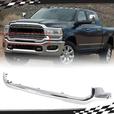 Fits For RAM 2500 3500 2019-24 New Chrome Front Bumper Lower Grille Molding Trim