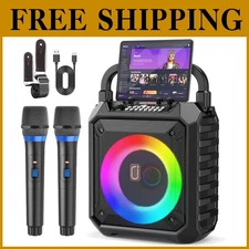 Compact Speaker with LED Lights for Kids & Adults