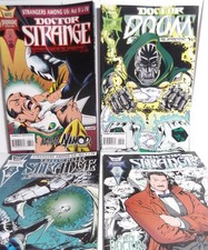 Midnight Sons Doctor Strange #62 Dr. Doom cover,63,64,65 Cards,Marvel Comics Lot