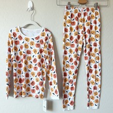 NWT Ollie's Day Kids Halloween Trick or Treat Pumpkin Bamboo Pajama Set Size 6T