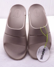 OOFOS Ooahh Unisex Slides M7-W9 Nomad Beige Sandals