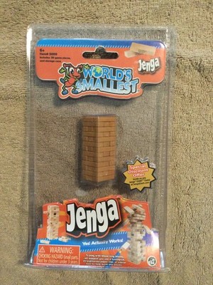 World s Smallest Jenga Block Game Miniature NEW Sealed