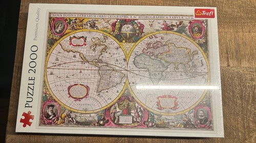 cassé tête Trefl Premium qualité, neuf 2000 mrcx, Carte de la terre 1630 - Photo 3 sur 6