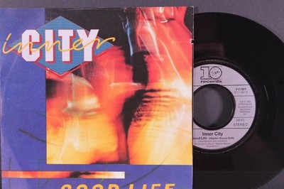 INNER CITY Good Life 7'' SINGLE Vinyl VIRGIN 10 RECORDS 1988