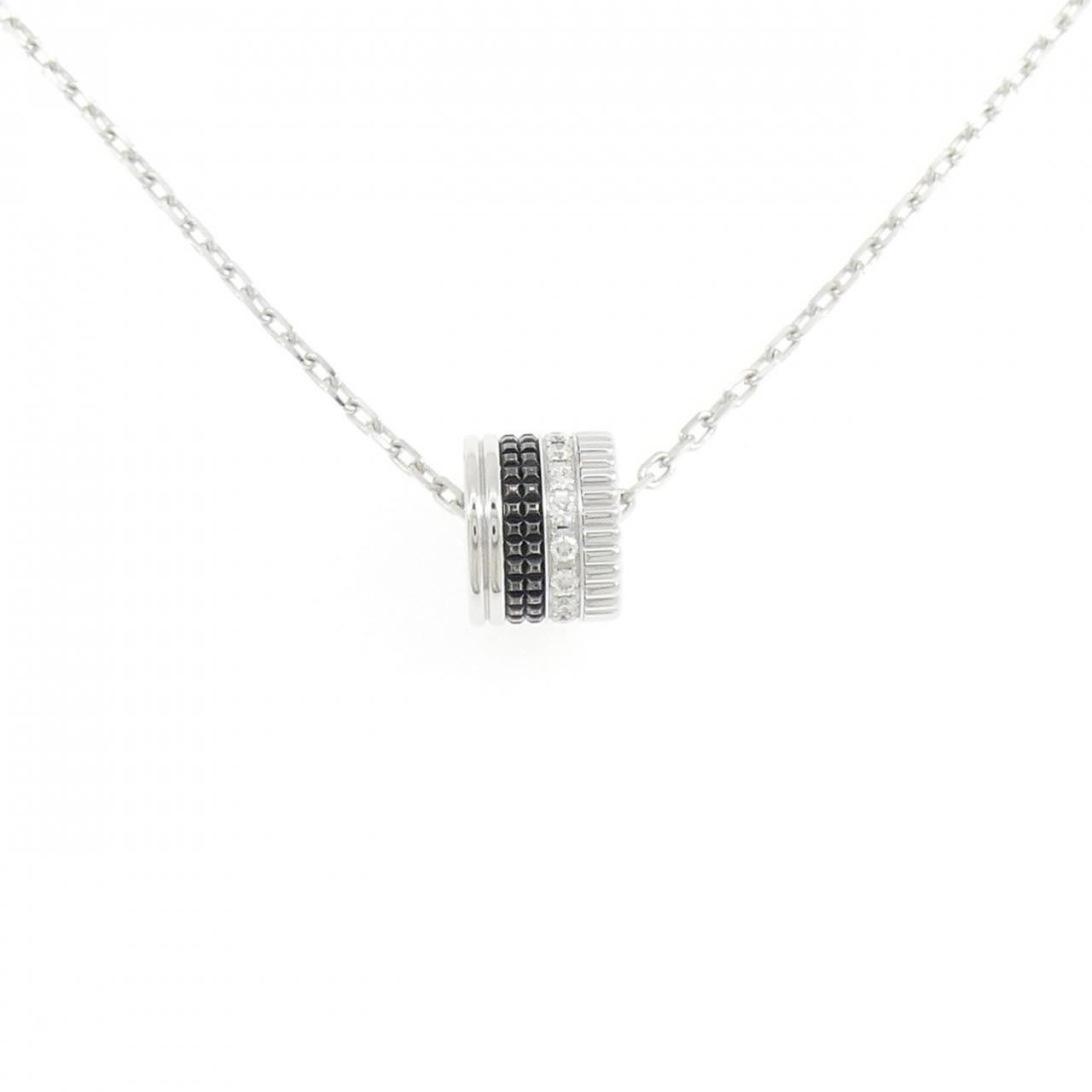 Authentic Boucheron Quatre Black Large Necklace #260-007-599-3924