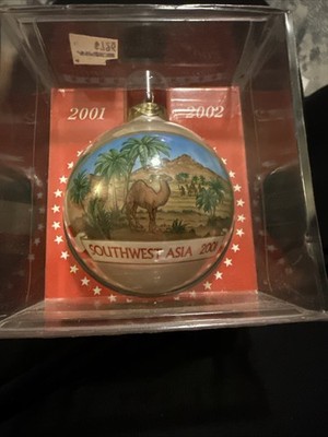 Rare Operation Santa Southwest Asia 2001-2002 Ornament Kuwait Bahrain Saudie USA