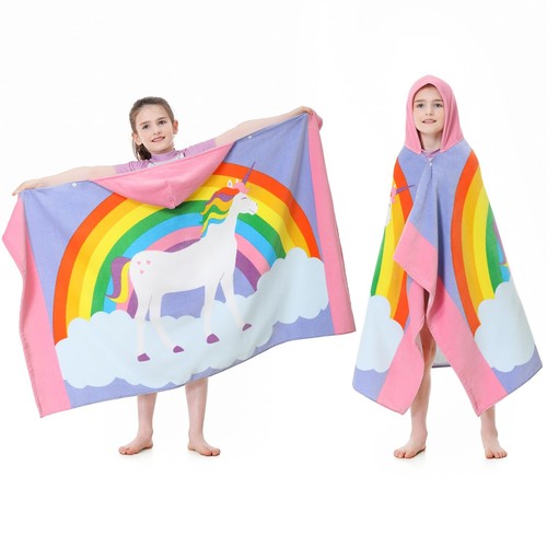 Kids Cotton Hooded Towels | Super Soft & Thick & Super Absorbent | 50" x 30" ...