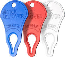 3 Pack Portable Tick Removal Tools, Tick Remover Tools for Dogs, Pets and Hum...