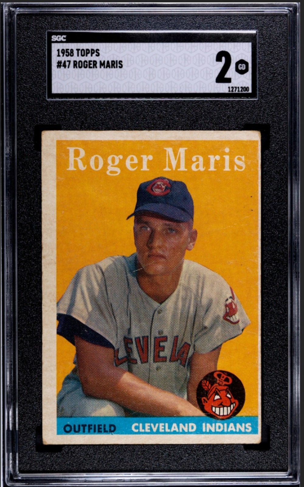 1958 Topps #47 Roger Maris RC SGC 2 (Good)