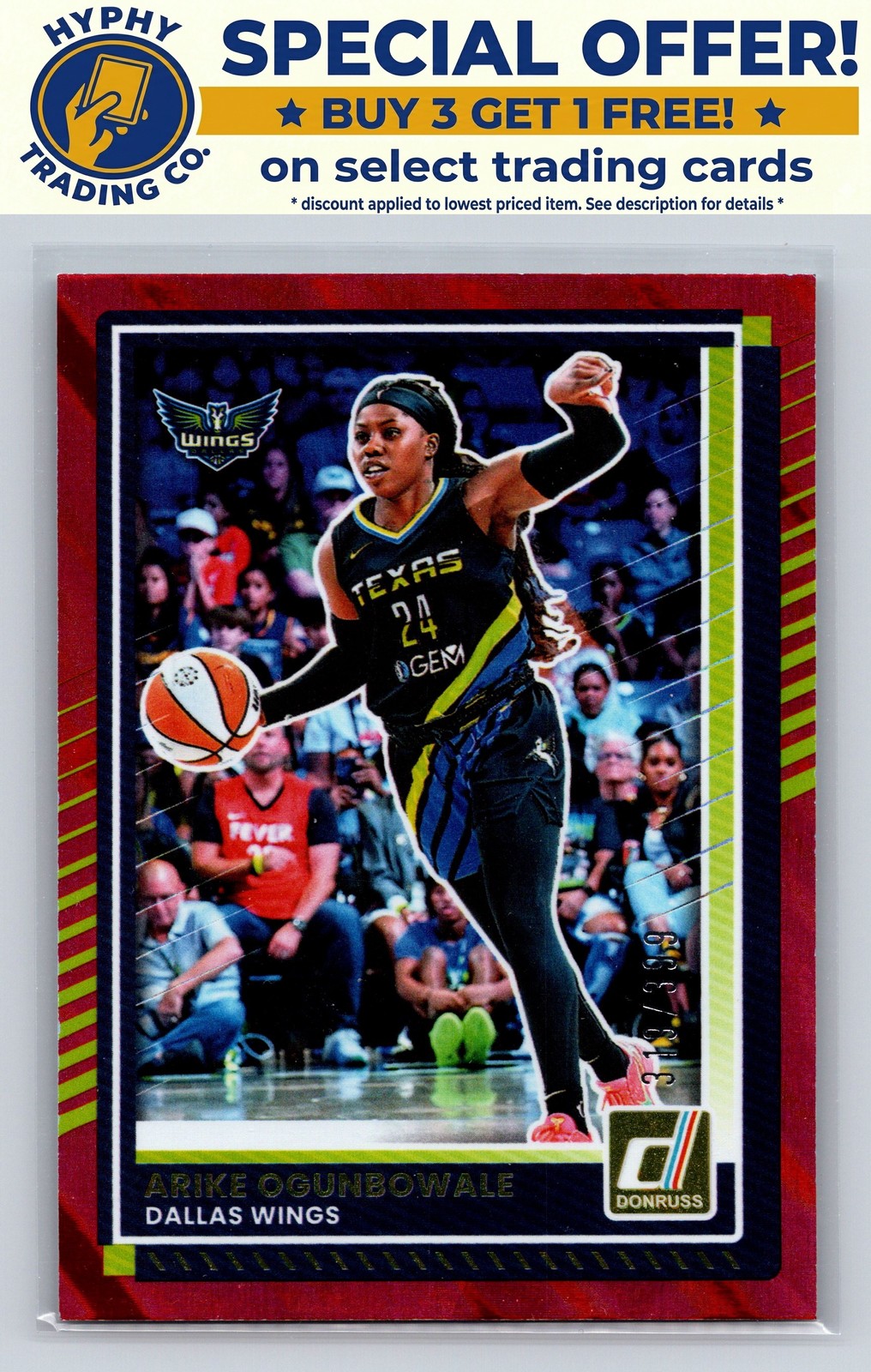 2025 Donruss WNBA Arike Ogunbowale Red Lava /399 #39 Dallas Wings