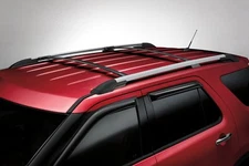 Ford Explorer® 2011-2015 Roof Rack Side Rails Cross Bar Carrier in Black 2pc Set