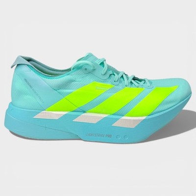 Adidas Adizero Adios Pro 4 Mens 11.5 Flash Aqua Running Shoes JR1251 NWT NEW