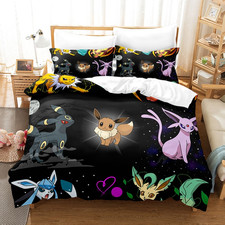 3D Printed Pokemon Eevee Bedding Set Duvet Cover Set with 1 Duvet Cover