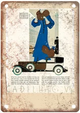 1931 Cadillac Vintage Auto Ad Retro Look Reproduction Metal Sign A14295