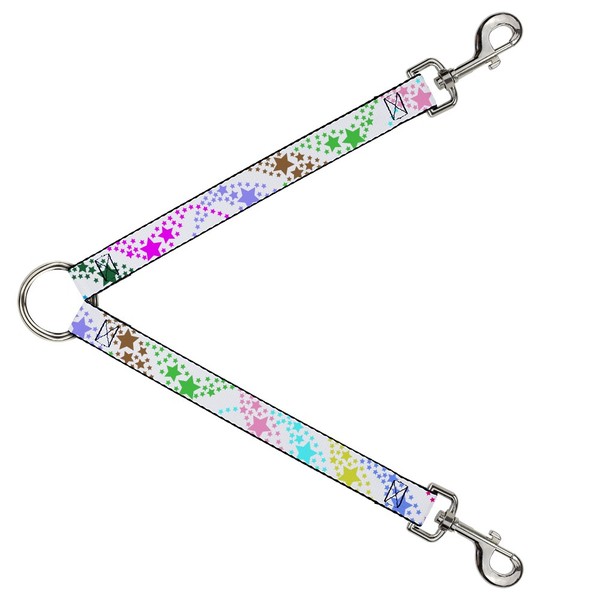 Dog Leash Splitter Falling Stars White/Multi Color (Us Import)-image