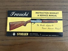 1965 Franchi Automatic Shotgun Instruction Booklet Service Manual Original