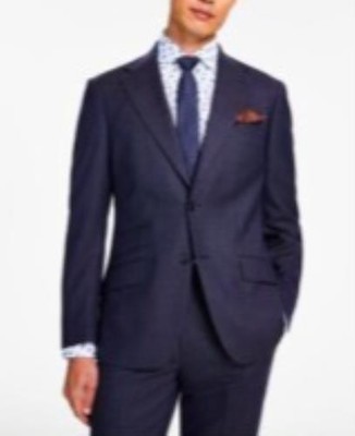 Tallia Men's Denim Metallic Slim Cotton Sport Coat M NEW $425 QVVI1TVR1001