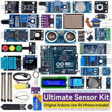 Arduino Uno R4 Minima Sensor Kit with 30 Sensors - Perfect for Beginners  IoT
