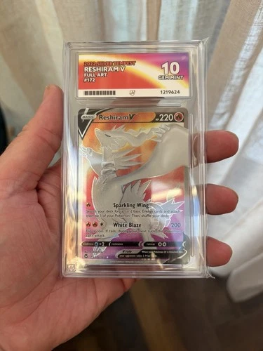 Pokémon - Reshiram V 172/195 - Silver Tempest - ACE 10 Gem Mint