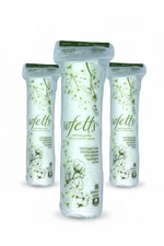 Sofetts 3 Packs Spunlace Organic Rounds Soft 80 Ct. Ea. Cotton Pads 240 Total