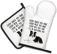 Every Snack You Make Every Meal You Bake Funny Oven Mitts and Pot Holder Set, Bo