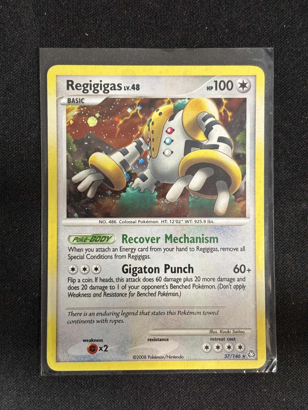 Regigigas 37/146 Legends Awakened Holo Rare Pokemon Card
