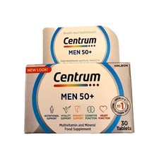 Centrum Men 50+Multivitamins 30 Tablets (6696) expiry date 11/2026