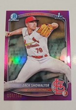 2025 Bowman - Chrome Prospects Zack Showalter #BCP-74 Fuchsia Refractor 4/199