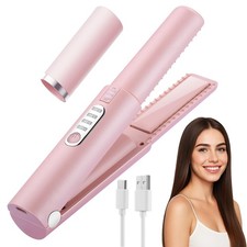 Cordless Hair Straightener-Travel Flat Iron,USB-C Rechargeable Mini Hair Stra...