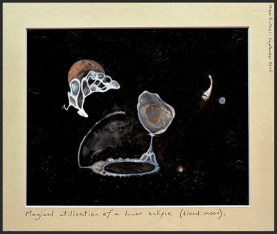 Original Gemälde von Mike Russell. Magische Nutzung einer Mondfinsternis.