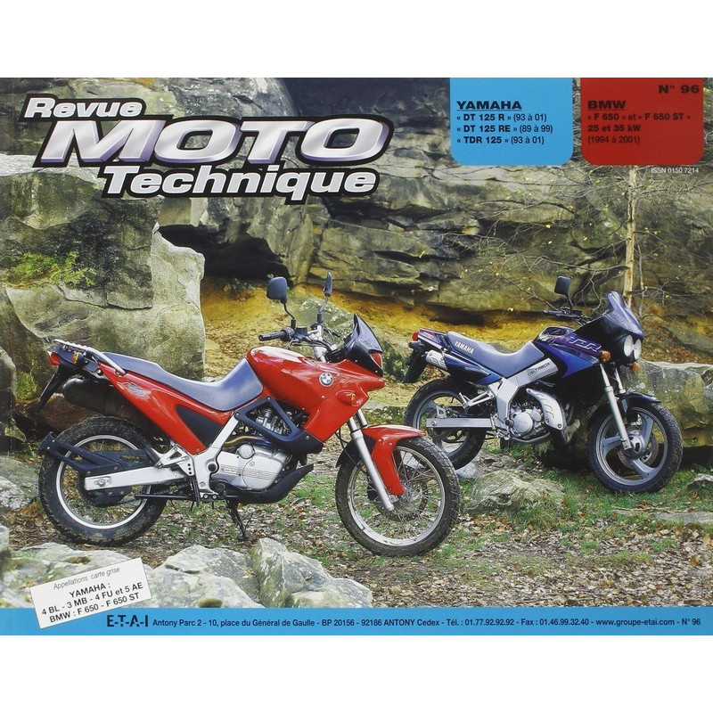 Revue Moto Technique Yamaha DT TDR 125 résoudre pannes allumage et moteur