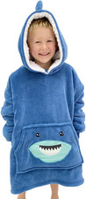 Wearable Blanket Kids 3-10Yr, Fun Animal Kids Blanket Hoodie, Hooded Sweatshirt,