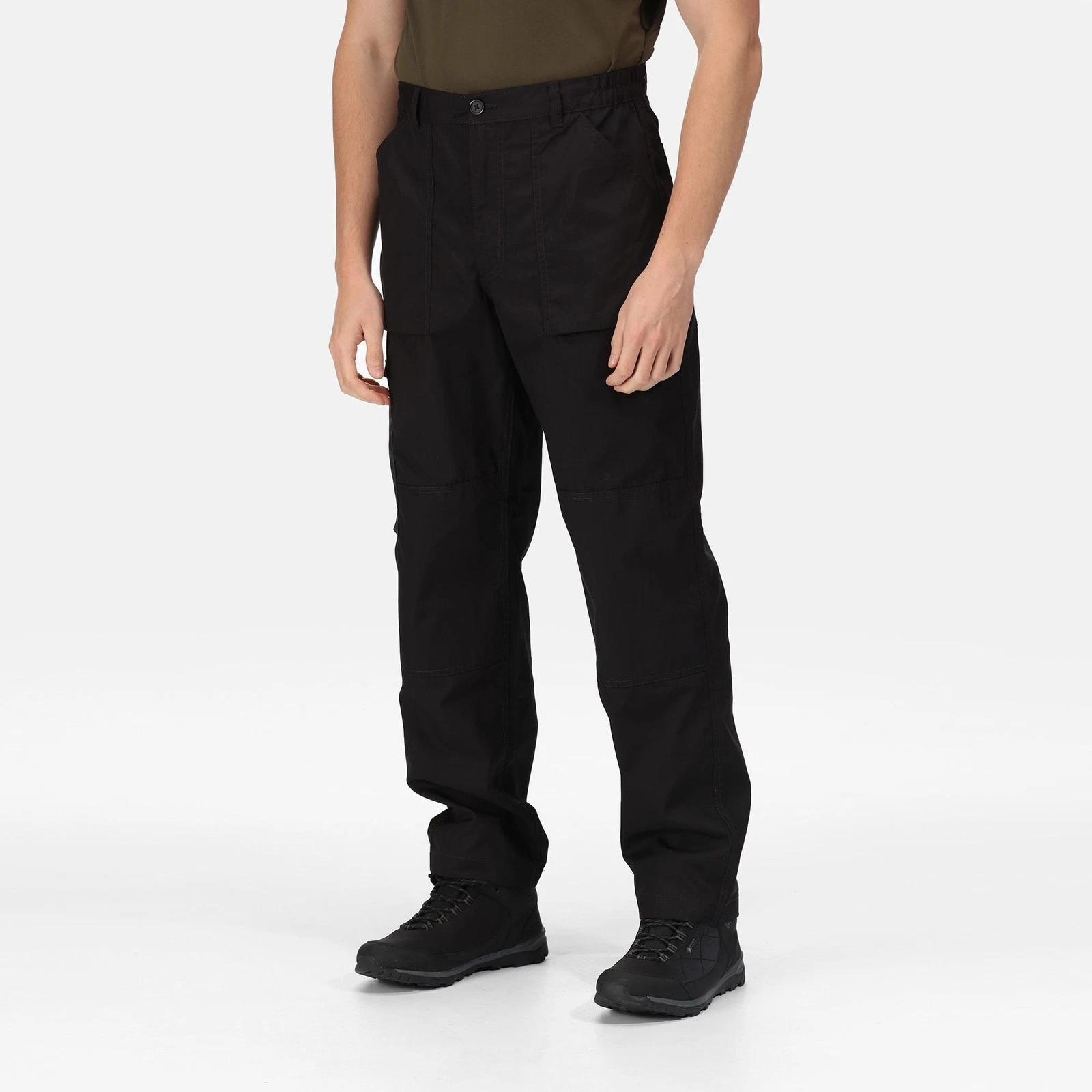 Regatta Action black men's multi-pocket water-repellent work trouser TRJ330
Opens in a new window or