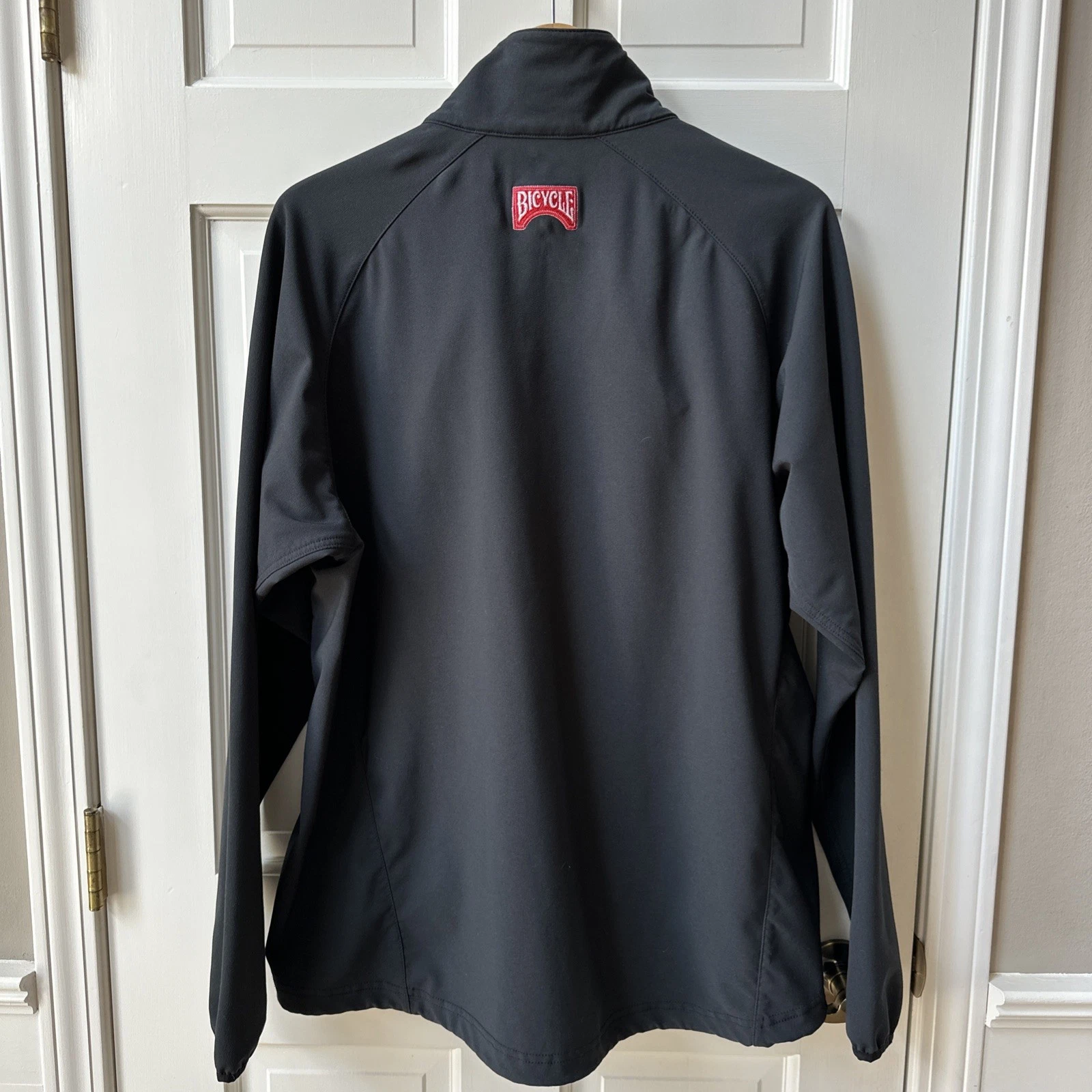 BIcycle Playing Cards Branded, Marmot Black Tempo Jacket Mens XL, Full Zip - product detail image 1