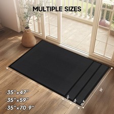 1PC Dark Gray PVC Composite Entrance Mat, 90x150x0.7cm Floor Protection