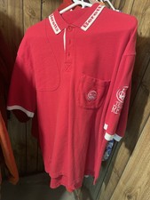 Beretta Team Short Sleeve Polo Red SHIRT Logo Men's Size Large