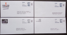 FRANCE  4  ENVELOPPES  ENTIERS  POSTAUX  POSTREPONSE  NEUFS  MARIANNE  DE  BALEZ