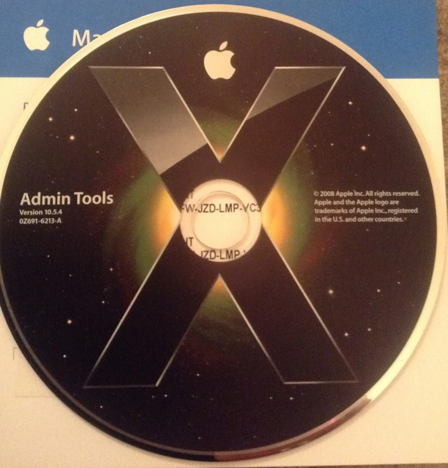 Licencia de cliente Mac OS X versión 10.5.4 Leopard Server 10 con OS 10.5.8 ComboUpd. Foto 2 de 2