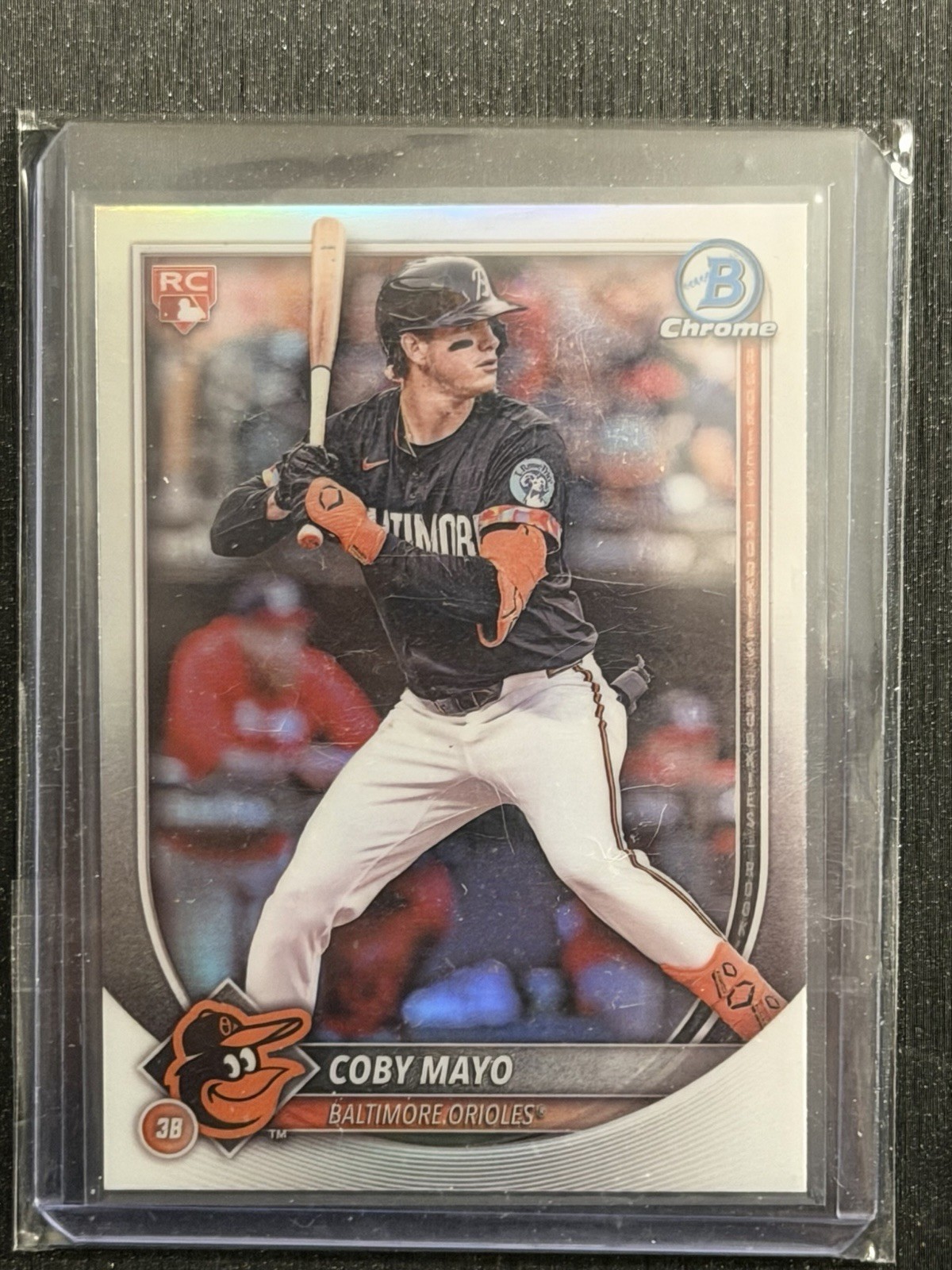 2025 Bowman - Rookie Red RC Variation Coby Mayo #37 Sp Rookie Red Rc Chrome...