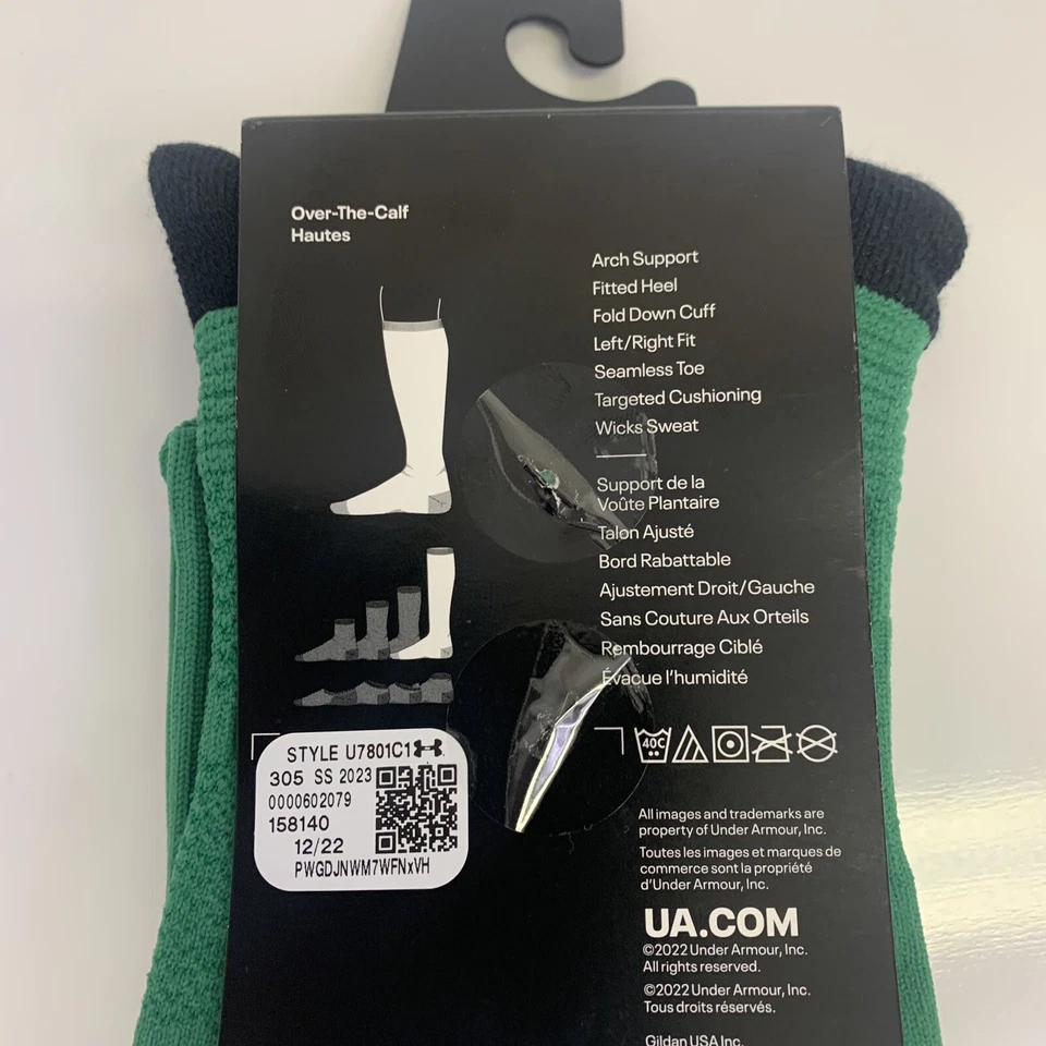 Calcetines de fútbol Under Armour Youth UA acolchados sobre la pantorrilla OTC 13.5K-4.5Y Foto 4 de 4