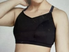 Livi Active No-Wire Sports Bra Black Triangle BacK Size 18/20 Low Impact