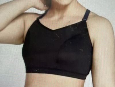 Livi Active Low Impact No-Wire Sports Bra Black Triangle BacK Size 18/20