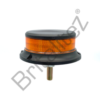 Low Profile Micro Beacon (ECE R65, R10), 1-Bolzenhalterung, 12 V/24 V, Strobe, gelb
