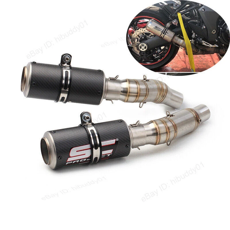 Silenciador escape de fibra de carbono para Kawasaki Z1000 Ninja 1000 2010-2023 Foto 2 de 4