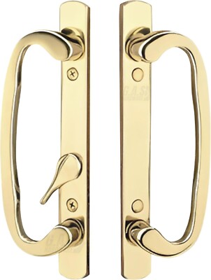 Legacy Handle Set for Sliding Glass Doors - OFF SET LATCH, 3-15/16'' Hole Spacing