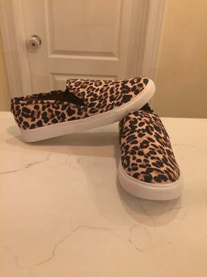 steve madden leopard slip ons