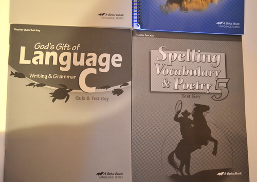 ABeka 4 LANGUAGE BOOKS FOR GRADE 5. ANSWER KEY AND TEST KEY BOOKS. - Picture 2 of 3